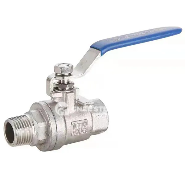 2 -delige roestvrijstalen kogelventiel