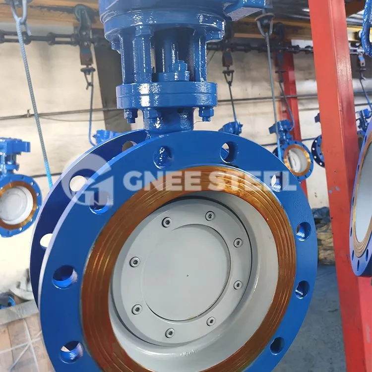 Drievoudige excentrische vlinderklep van koolstofstaal