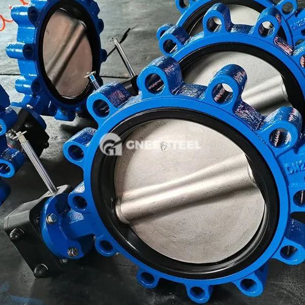 Gietijzeren ingekleurde vlinderkleppen