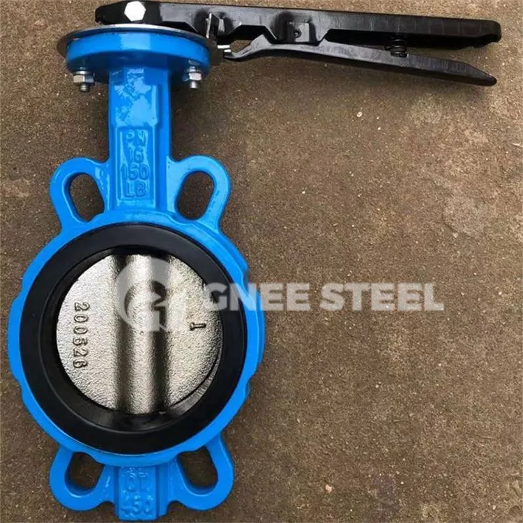 Gietijzeren wafer vlinderklep