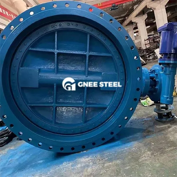 Ductiel ijzer dubbele flens vlinderventiel