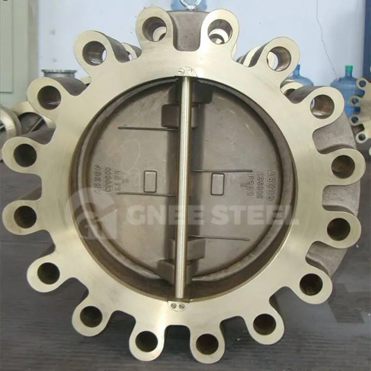 Gelaste wafer-terugslagklep