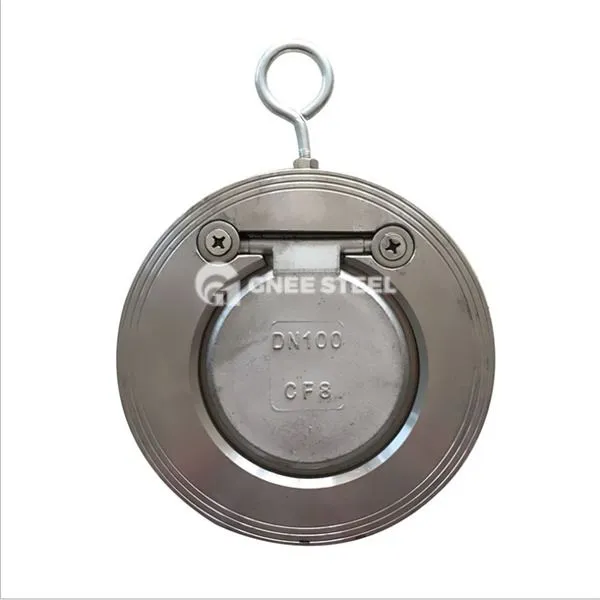 Wafelklep met enkele plaat