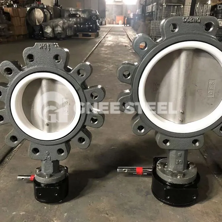 Drievoudige excentrische vlinderklep met lug-type